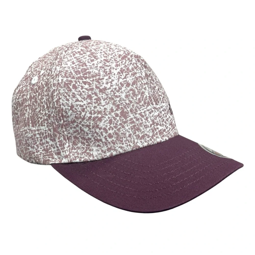 Gerry Snapback Hat OSFA Maroon Burgundy Abstract Print‎ Cotton Baseball Cap
